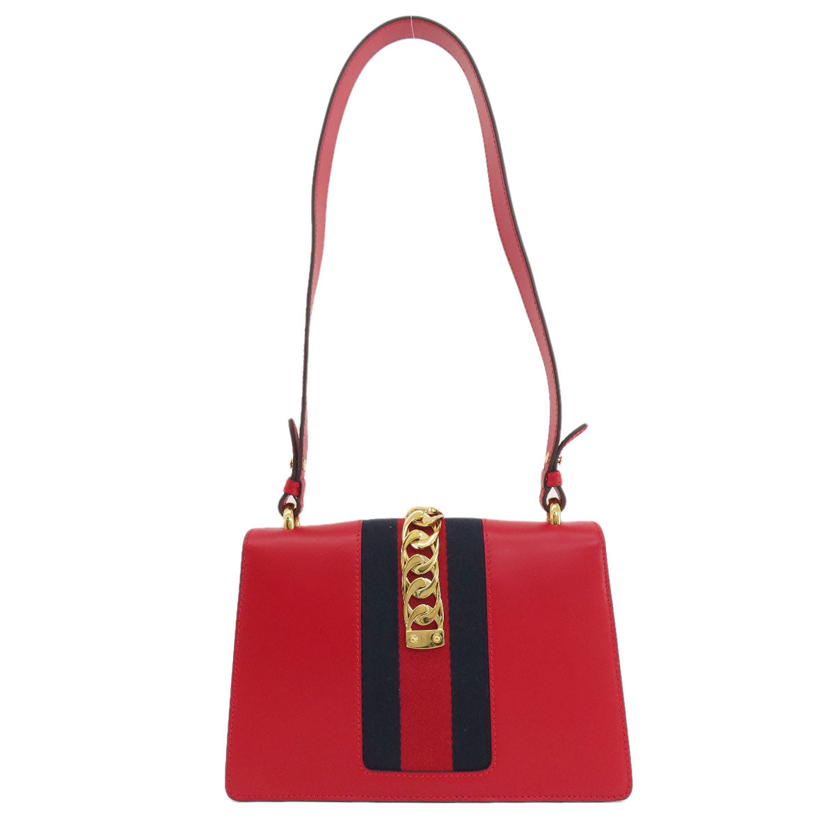 Gucci Silvi Leather Red Shoulder Bag