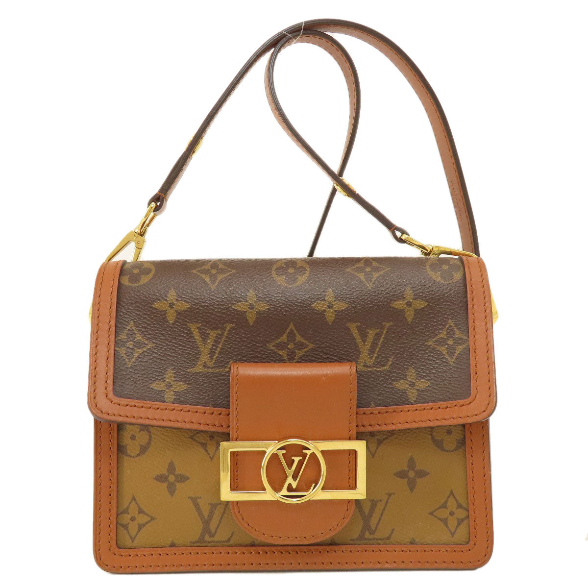 Louis Vuitton M45959 reverse Dauphine Monogram Brown Mini Shoulder Bag