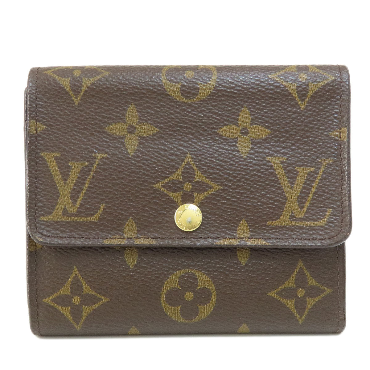 Louis Vuitton Bifold M60402 Portefeuille Anais Monogram Canvas Brown Wallet Case