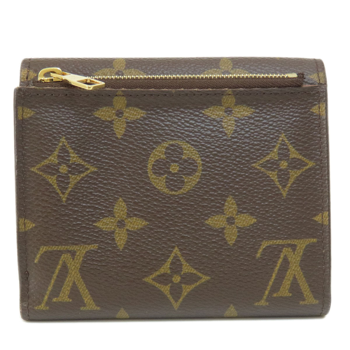 Louis Vuitton Bifold M60402 Portefeuille Anais Monogram Canvas Brown Wallet Case