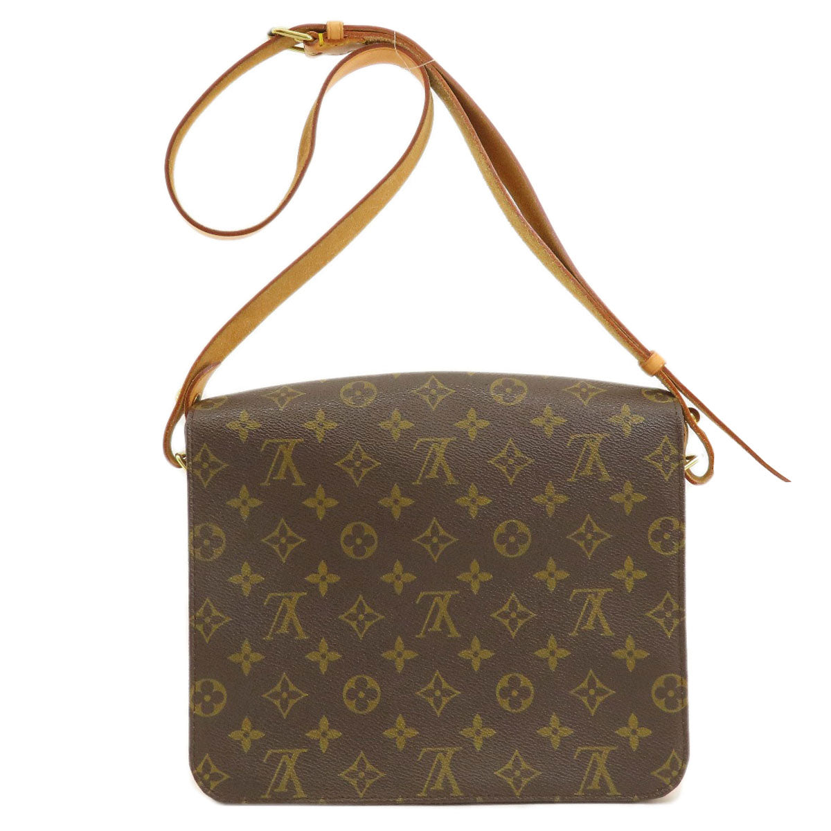 Louis Vuitton M51252 Cartouchiere Monogram Canvas Brown Shoulder Bag