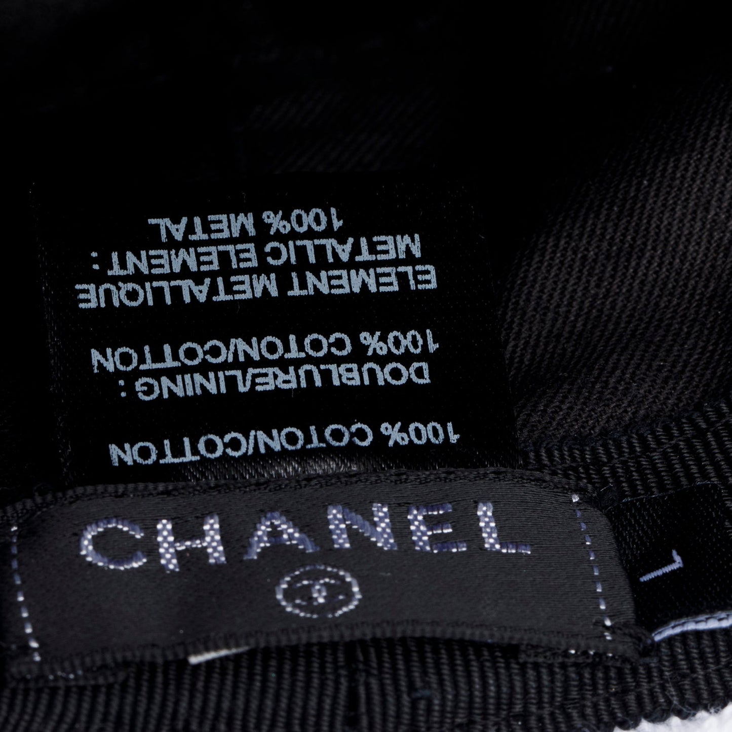 Chanel Terry Cloth CC Bucket Hat White