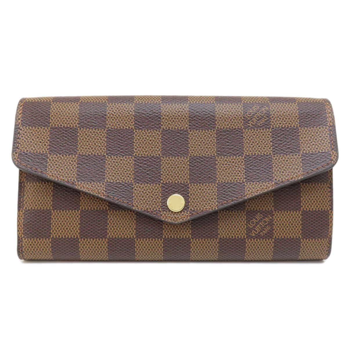 Louis Vuitton Long Purse N63209 Damier Portefeuille Canvas Brown Wallet Case 3