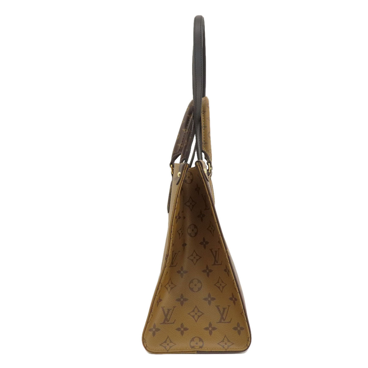 Louis Vuitton M45321 reverse On Go MM Monogram Brown Tote Bag