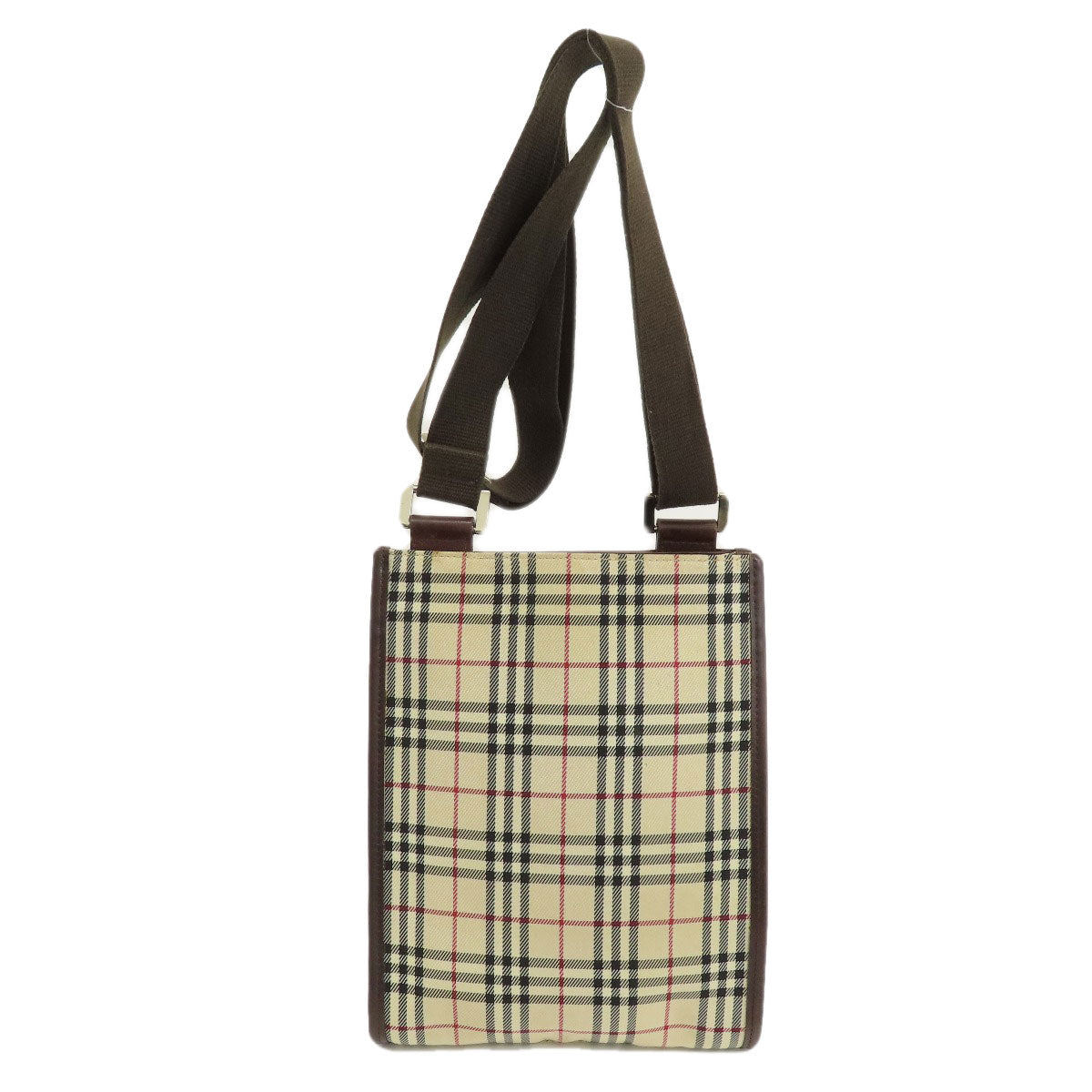 Burberry Shoulder Bag Nova Check Canvas Beige