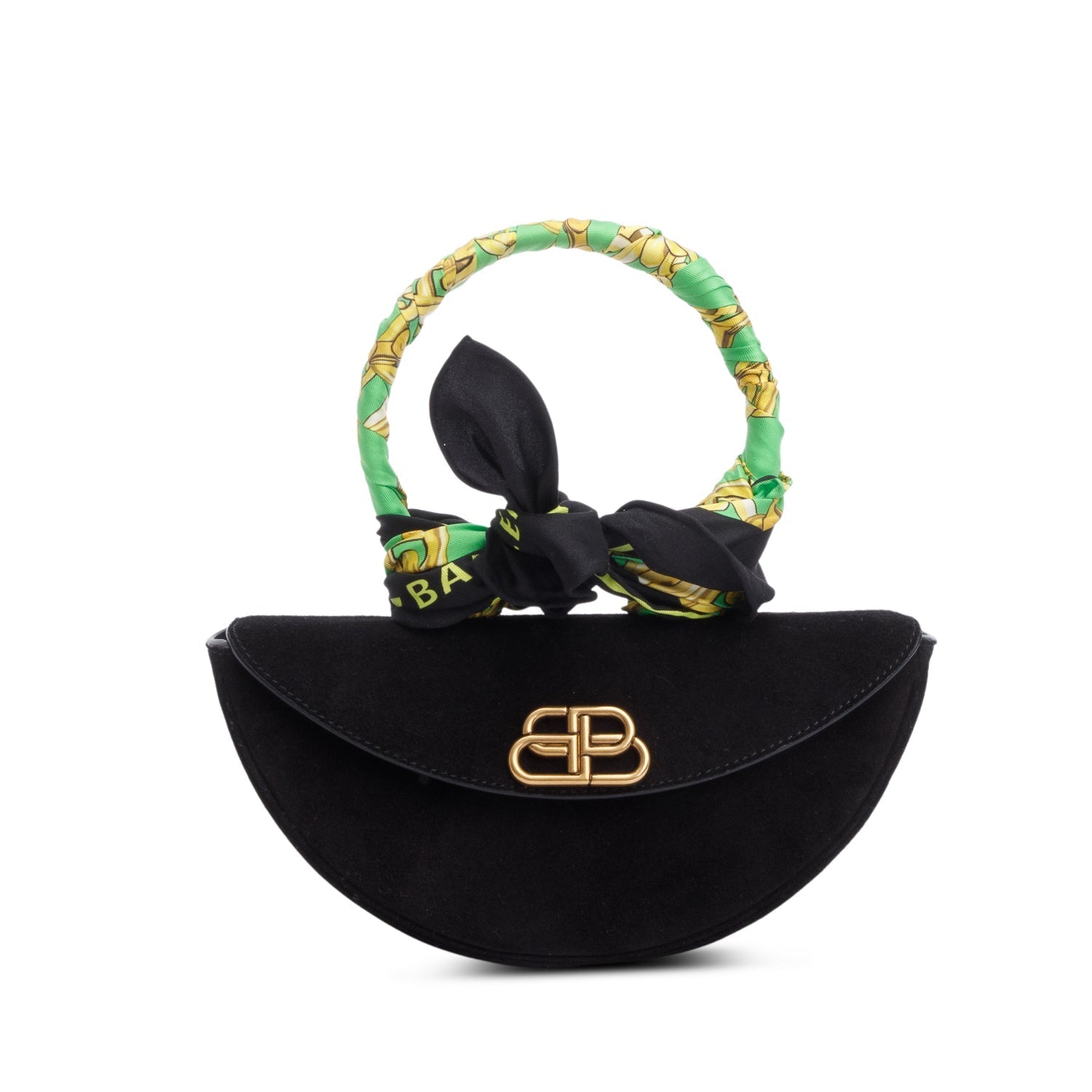 Balenciaga Opera Clutch Suede Black Clutch Bag
