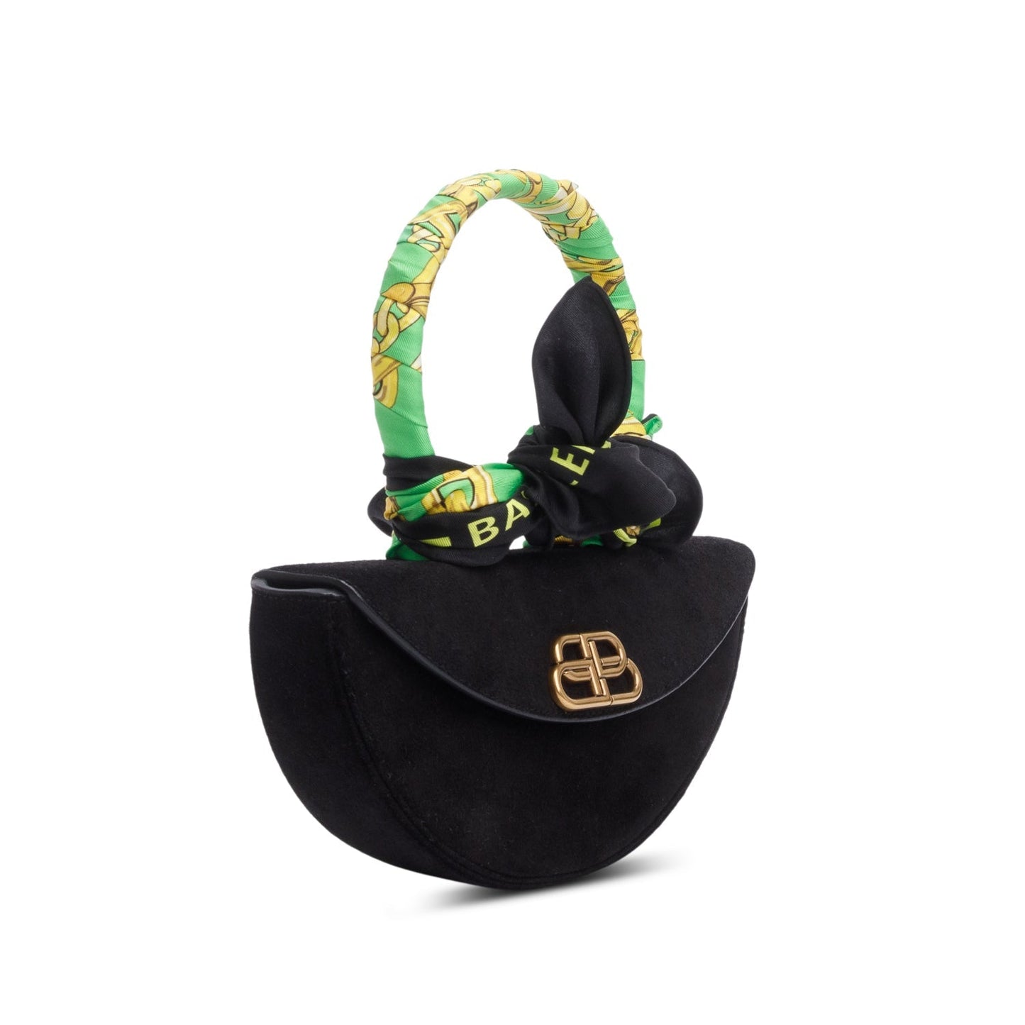 Balenciaga Opera Clutch Suede Black Clutch Bag