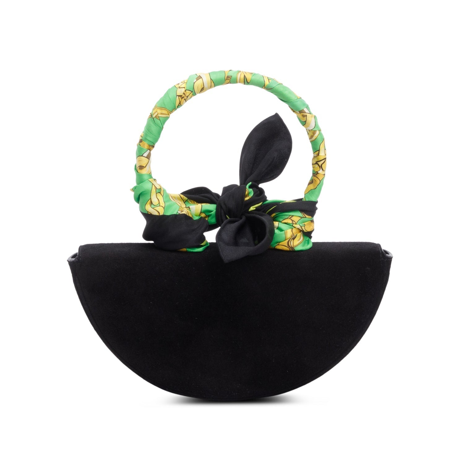 Balenciaga Opera Clutch Suede Black Clutch Bag