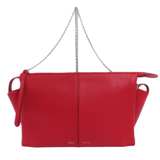 Shoulder Bag Calfskin Trillodo Red