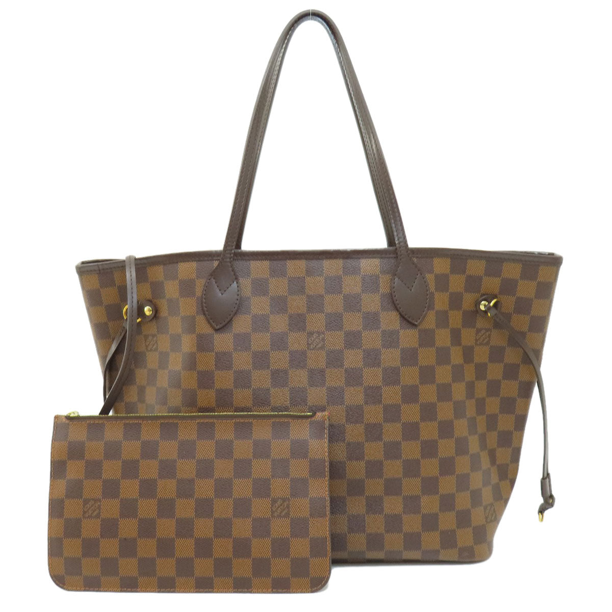 Louis Vuitton N41358 Damier Neverfull MM Damier Canvas Brown Tote Bag 2