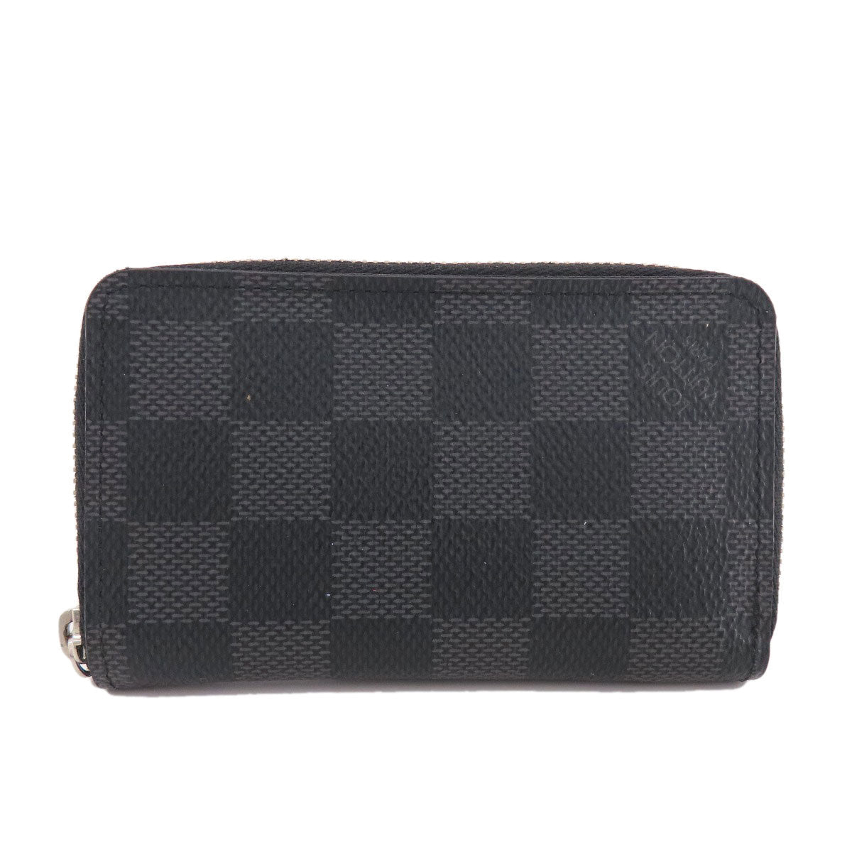 Louis Vuitton Coin N63076 Damier Zippy Coin Canvas Black Wallet Case 3