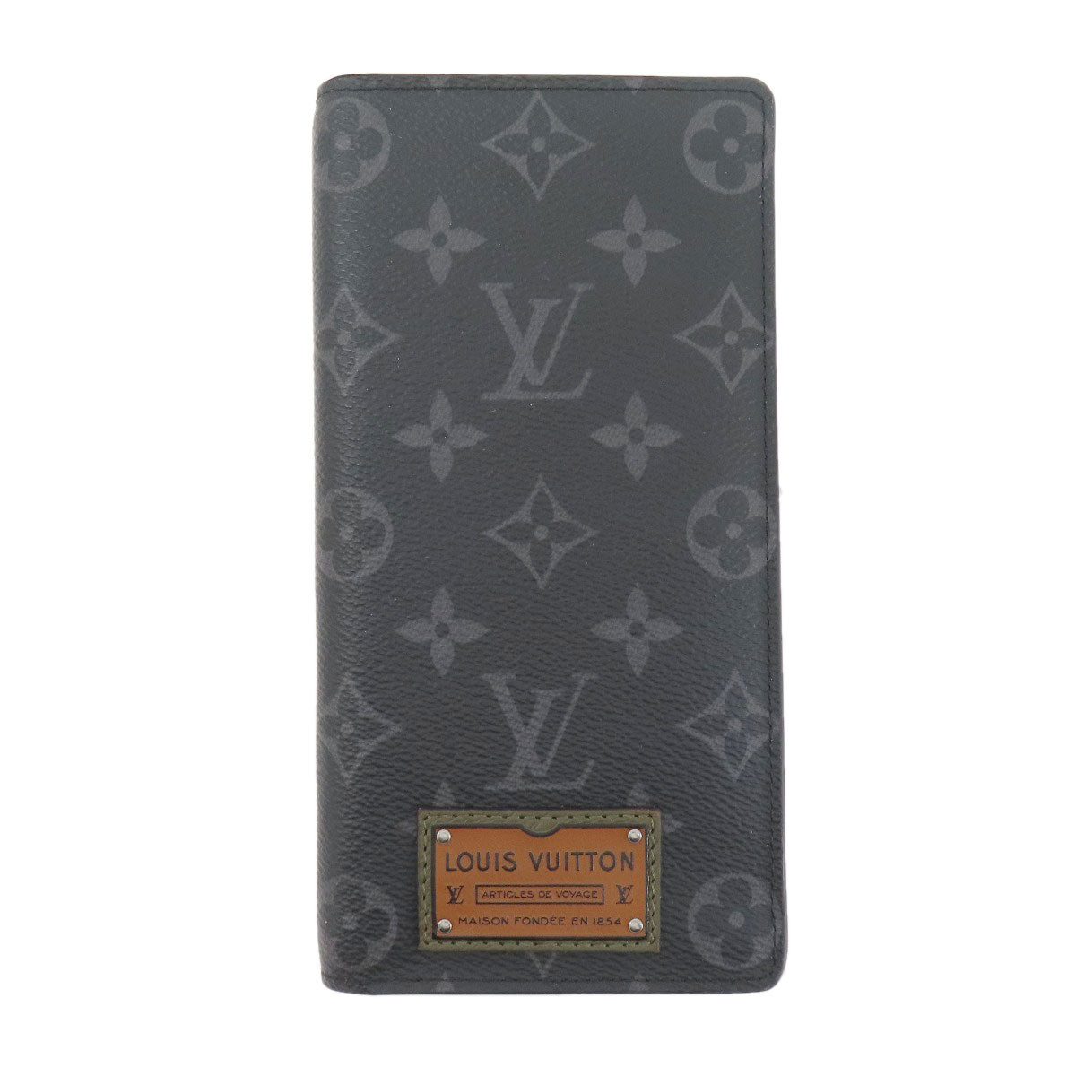 Louis Vuitton Long Purse M69260 Eclipse Portefeuille・Brazza Monogram Black Wallet Case