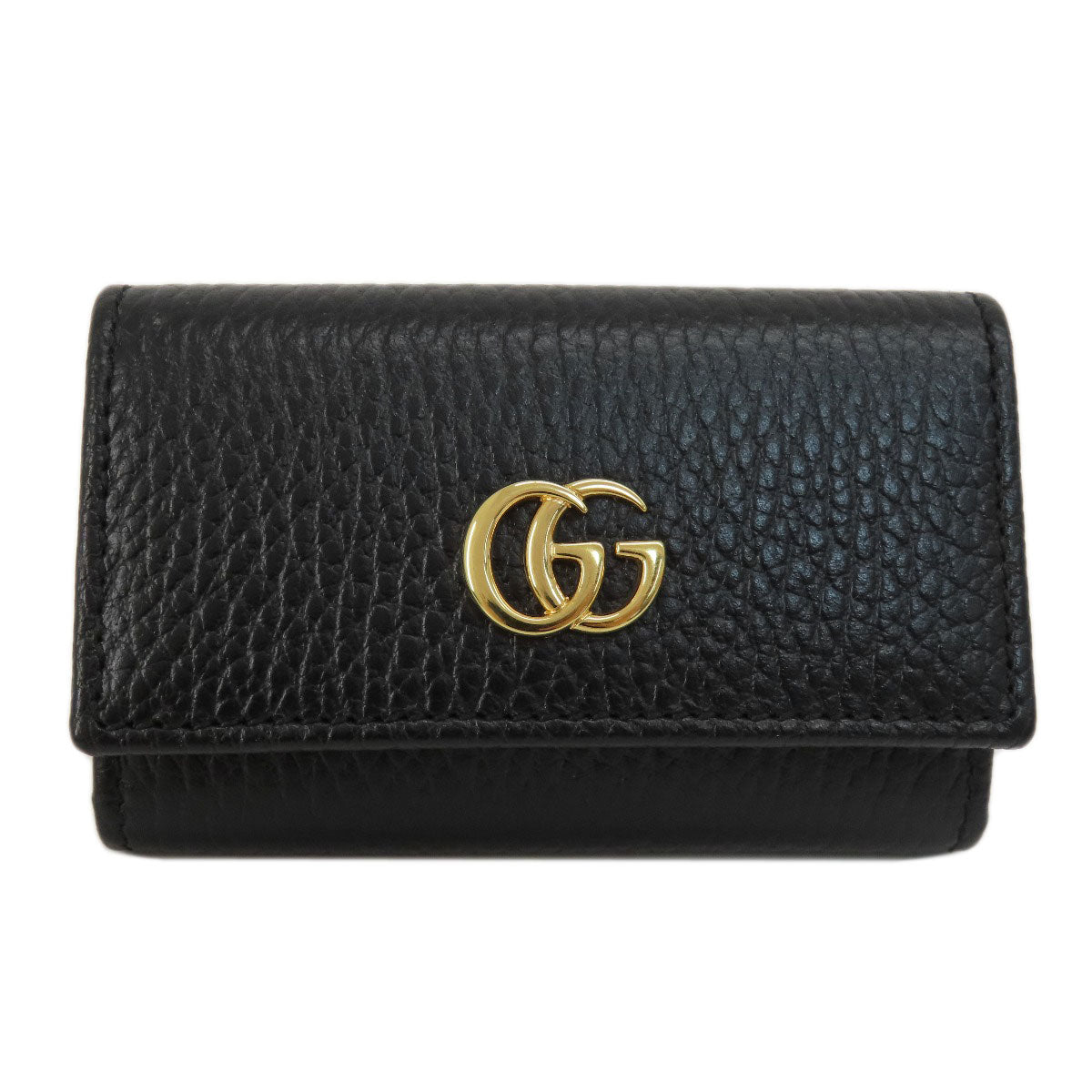 Gucci Key holder GG Marmont Leather Black Key Chain 2