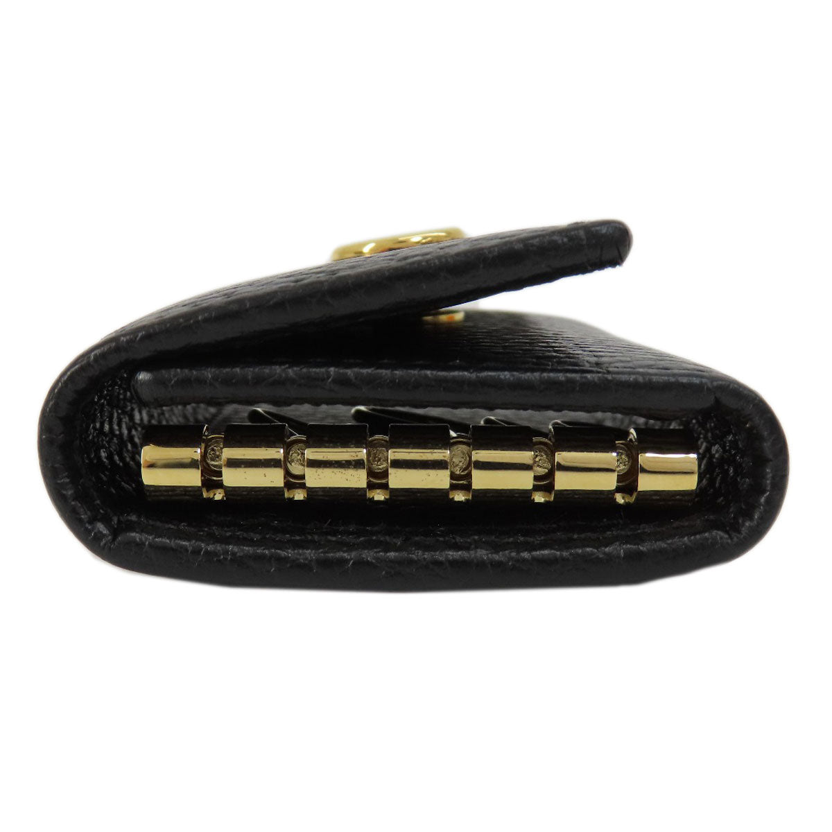 Gucci Key holder GG Marmont Leather Black Key Chain 2