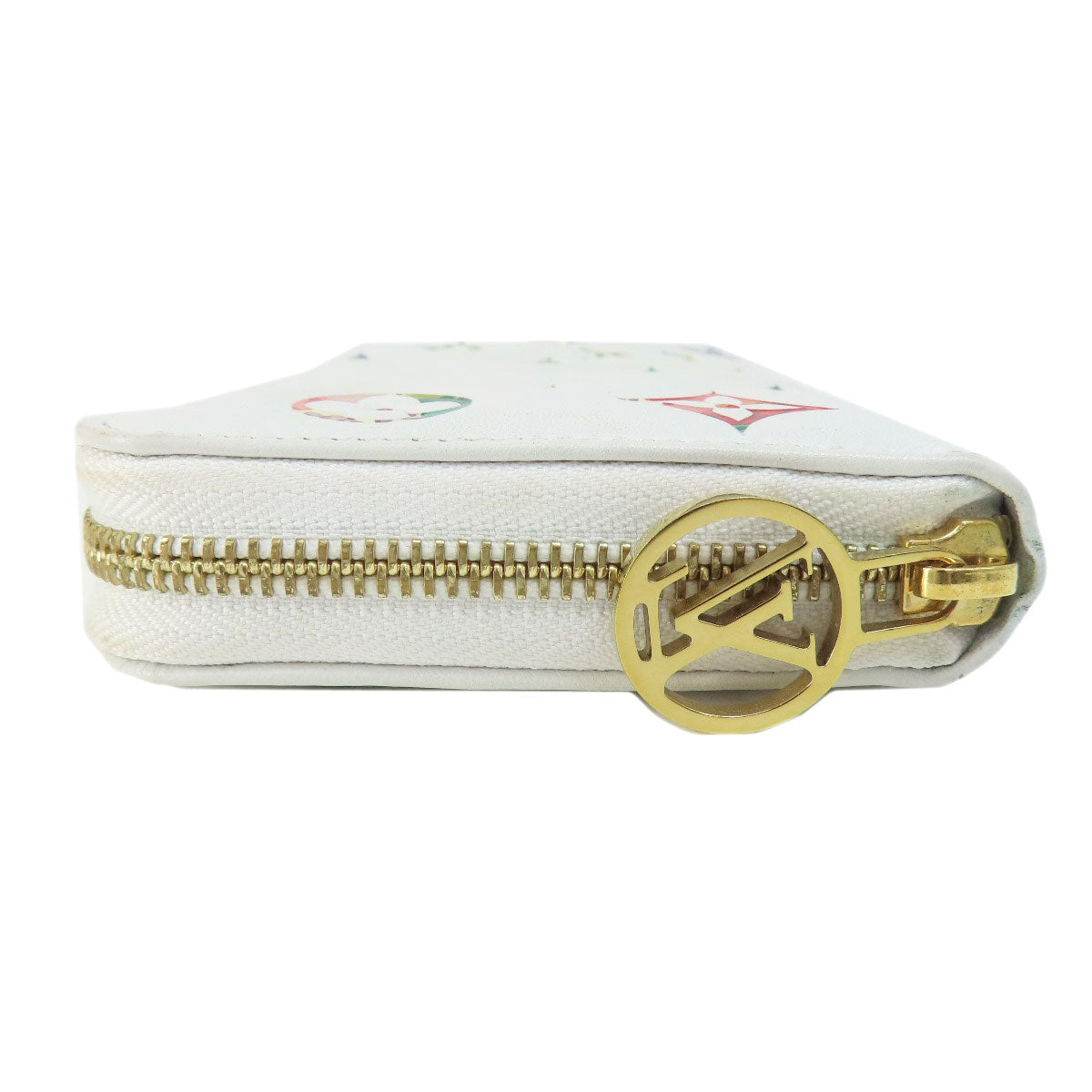 Louis Vuitton Long Purse M81694 Zippy Garden Lambskin White Wallet Case