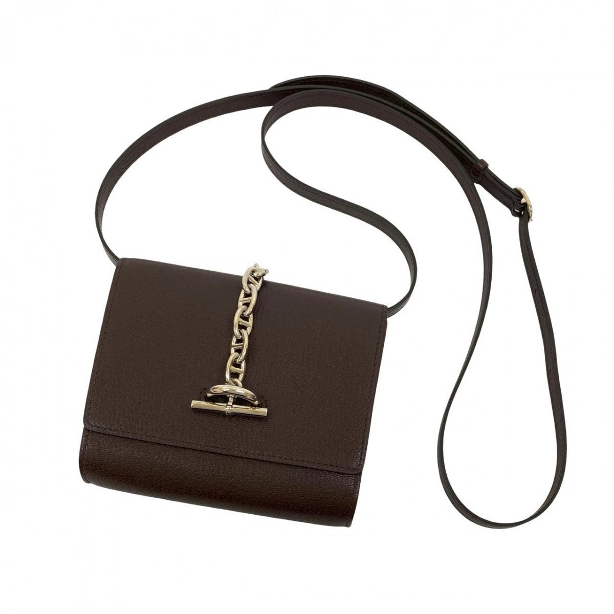 Shoulder Bag Shave Chene Dunkle Compact Brown