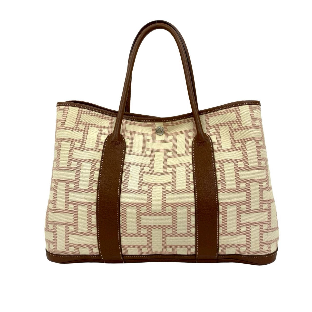 Tote Bag Garden Party Pm Canvas Brown