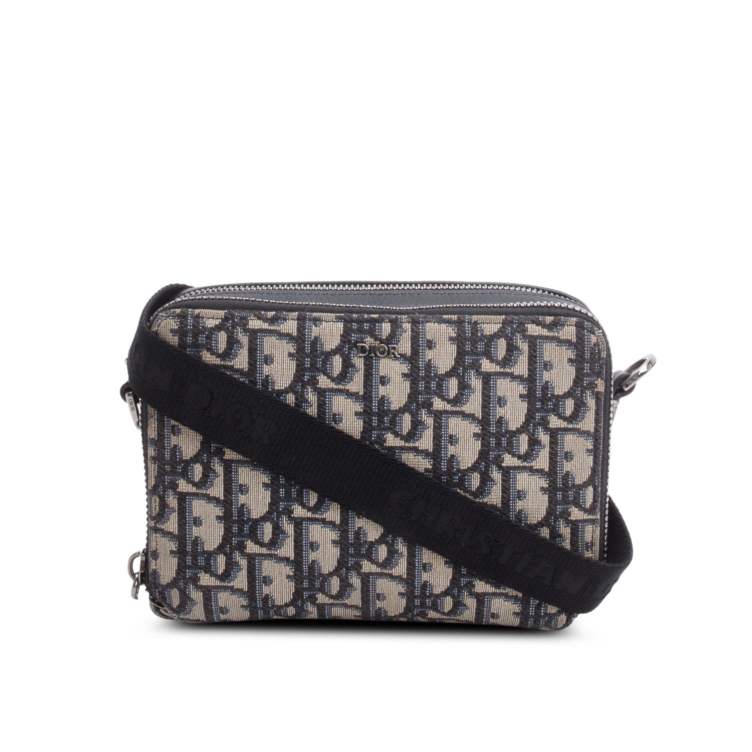 Dior Christion Oblique Jacquard Zipped Pouch Crossbody Handbag Crossbody Bag