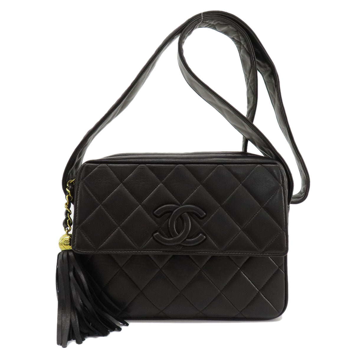Chanel lambskin Matrasse Black Shoulder Bag 14