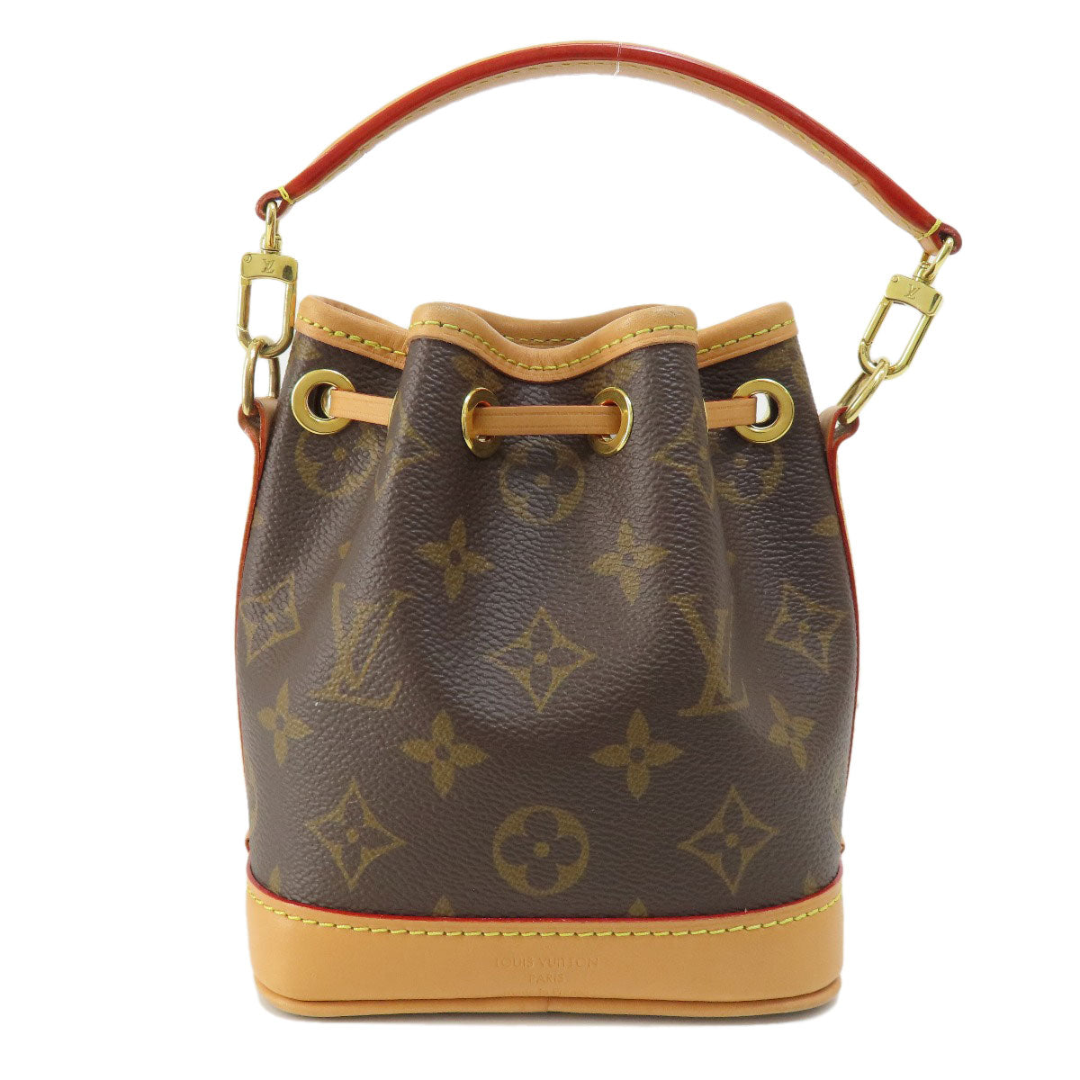 Louis Vuitton M81266 Nano Noe Monogram Canvas Brown Handbag