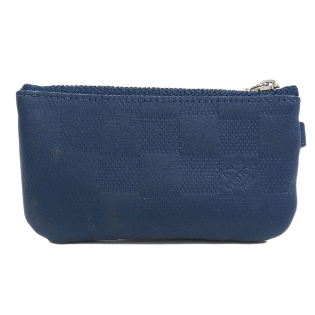 Louis Vuitton Coin N40438 Damier Anfini Pochette Navy Clutch Bag