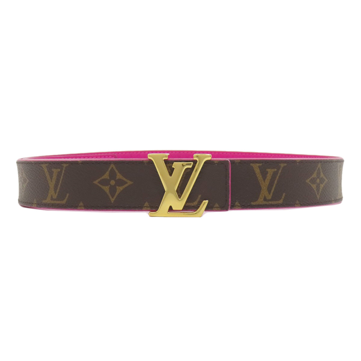 Louis Vuitton M0256 Suntur Initials Monogram Canvas Brown Belt