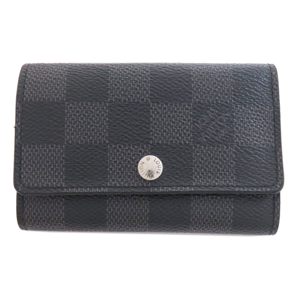 Louis Vuitton Key holder M62662 Damier Canvas Black Key Chain