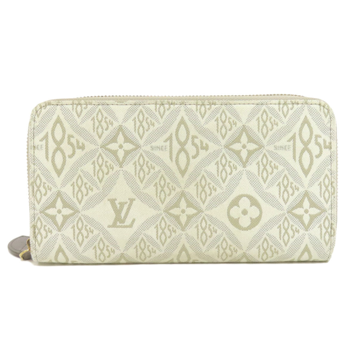 Louis Vuitton Long Purse M81172 Jaguar Zippy Monogram White Wallet Case
