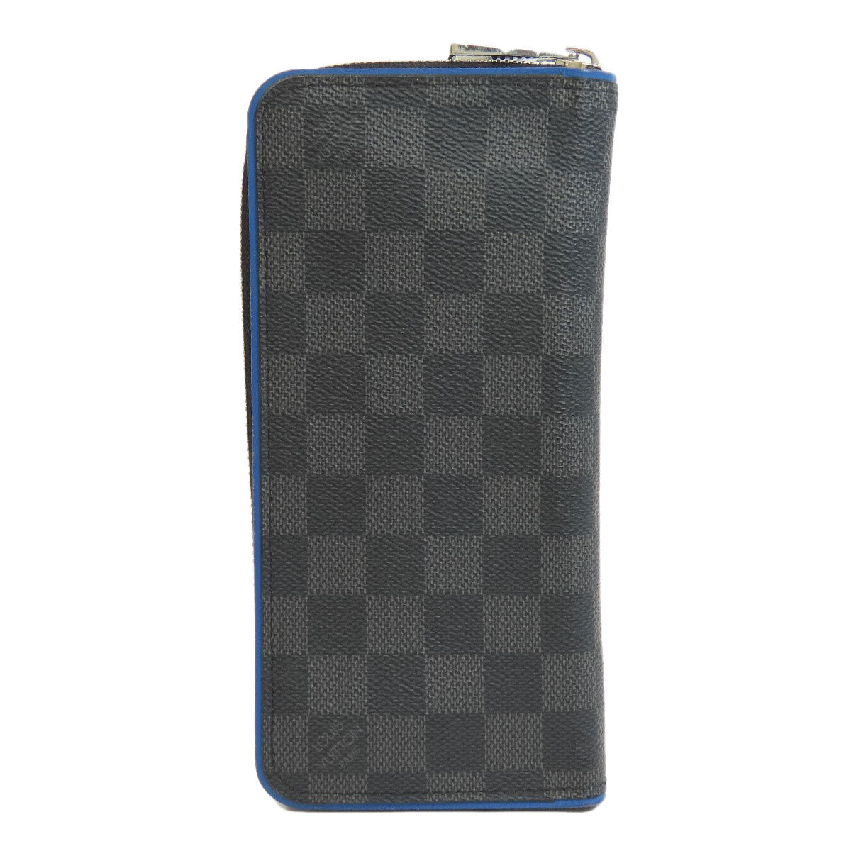 Louis Vuitton Long Purse N64436 Damier Zippy Canvas Black Wallet Case