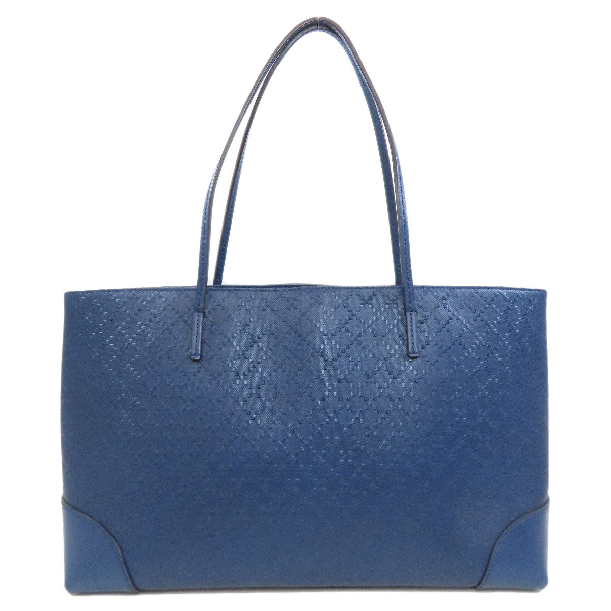 Gucci Diamante Leather Blue Tote Bag