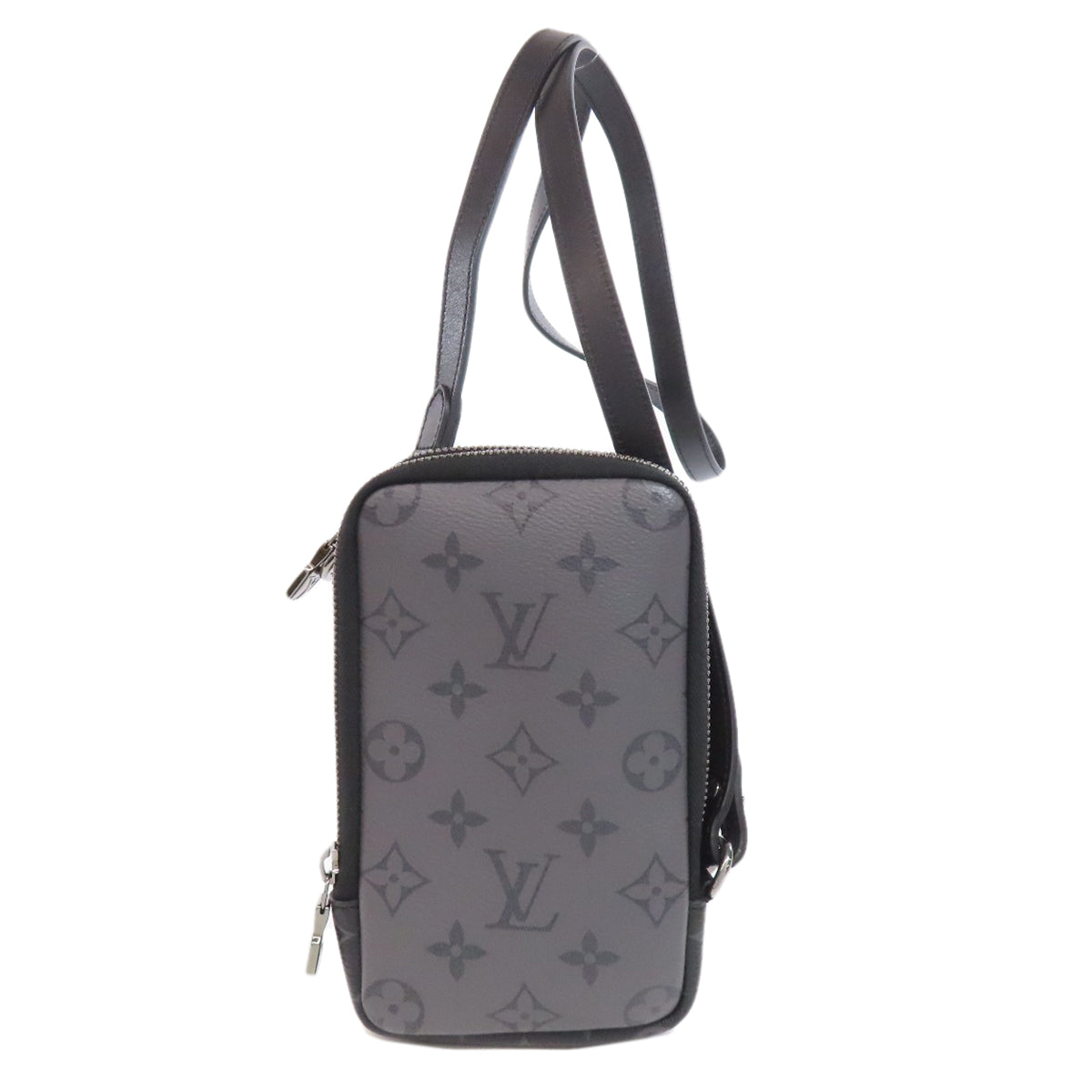 Louis Vuitton strap M69534 Eclipse Double phone Monogram Black Shoulder Bag
