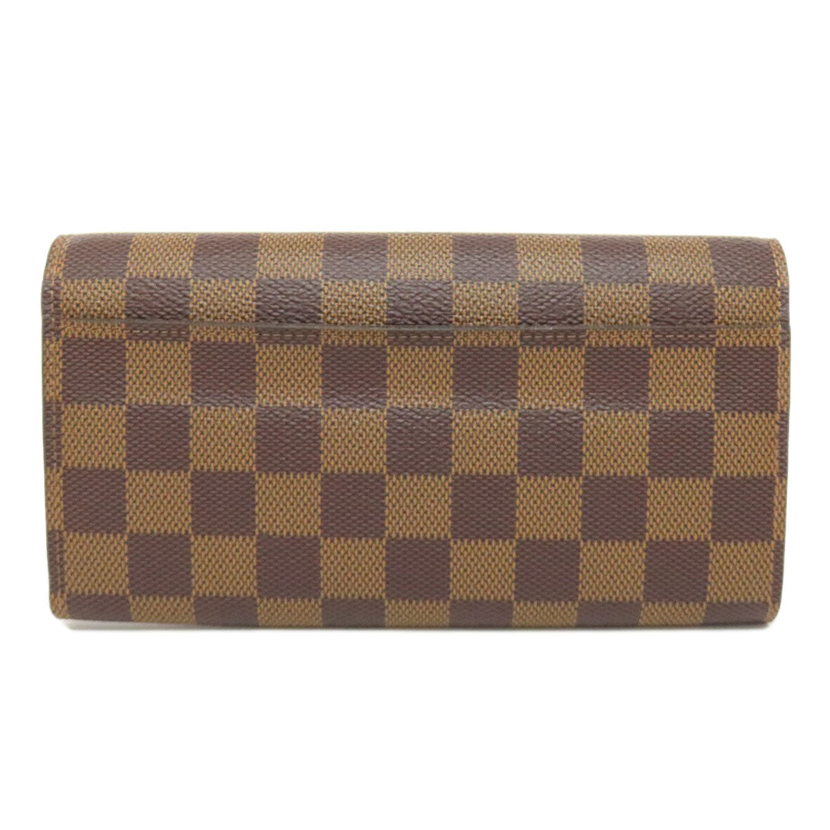 Louis Vuitton Long Purse N63209 Damier Portefeuille Canvas Brown Wallet Case