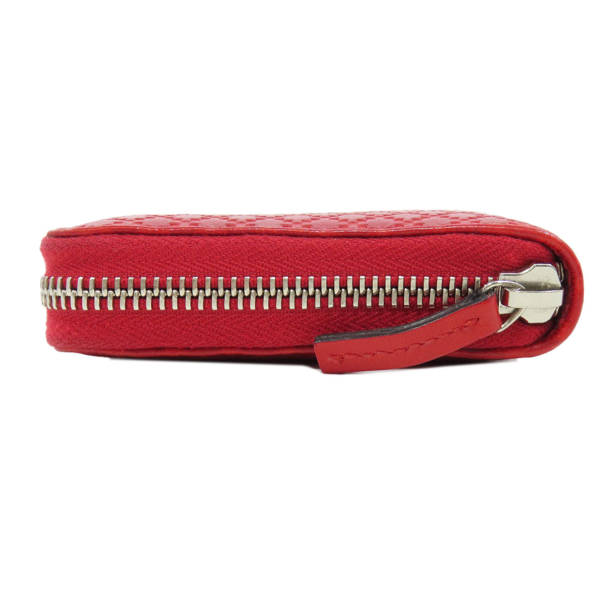 Gucci Long Purse Diamante Leather Red Wallet Case