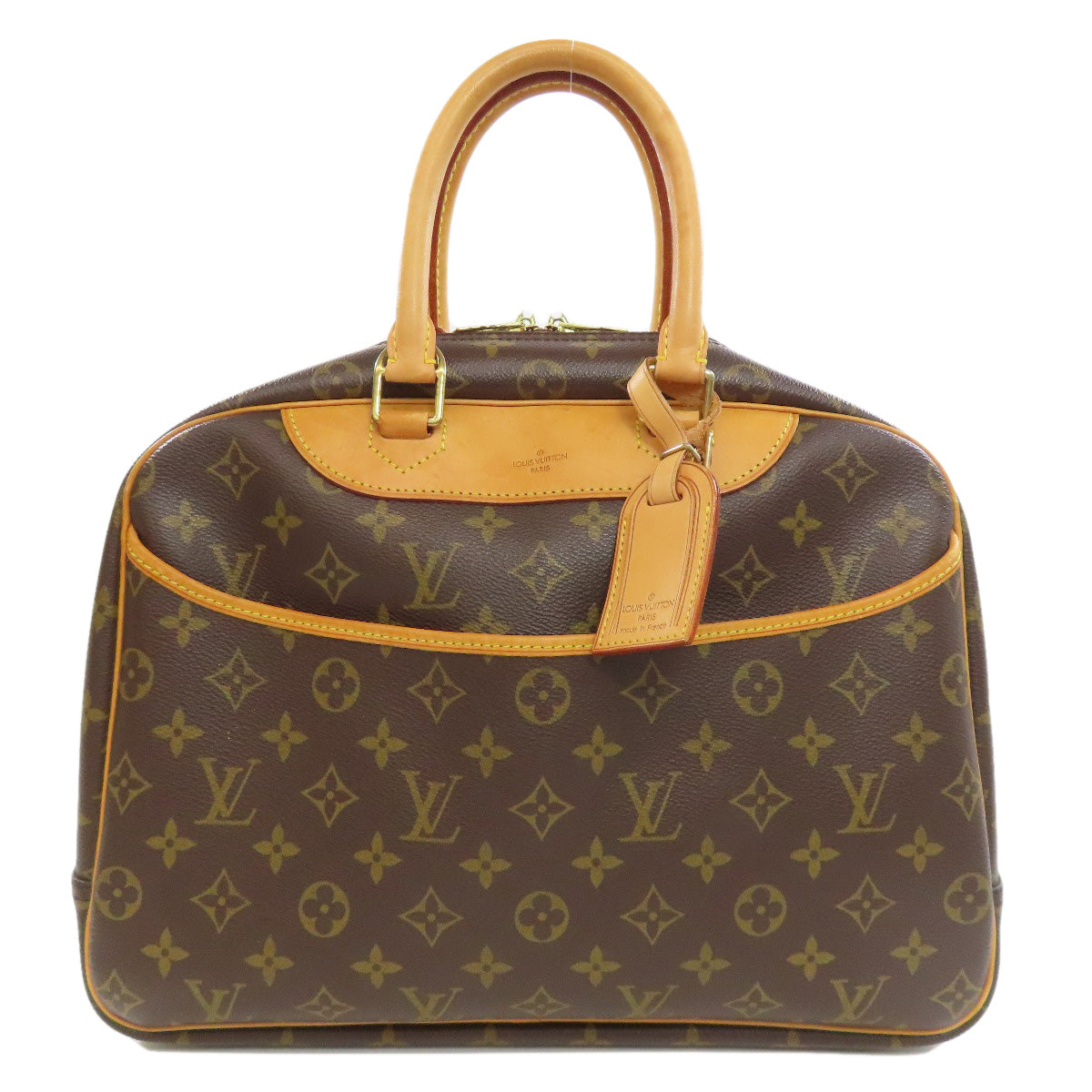 Louis Vuitton M47270 Deauville Monogram Canvas Brown Handbag 4