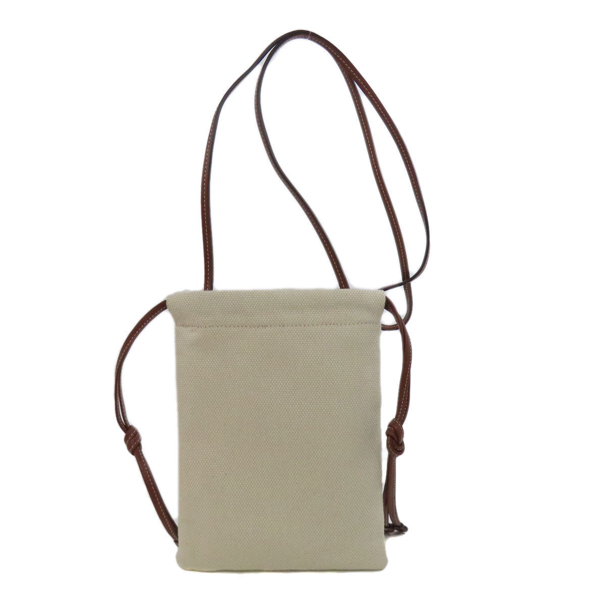 Burberry Shoulder Bag Pochette Canvas Beige