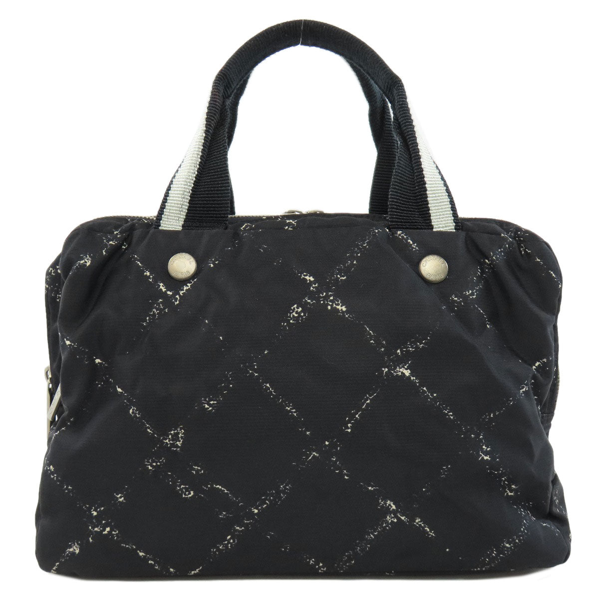 Chanel Nylon line Black Travel Bag 2