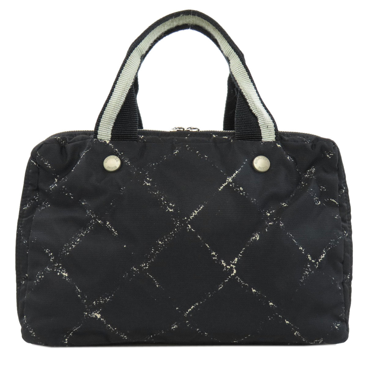 Chanel Nylon line Black Travel Bag 2