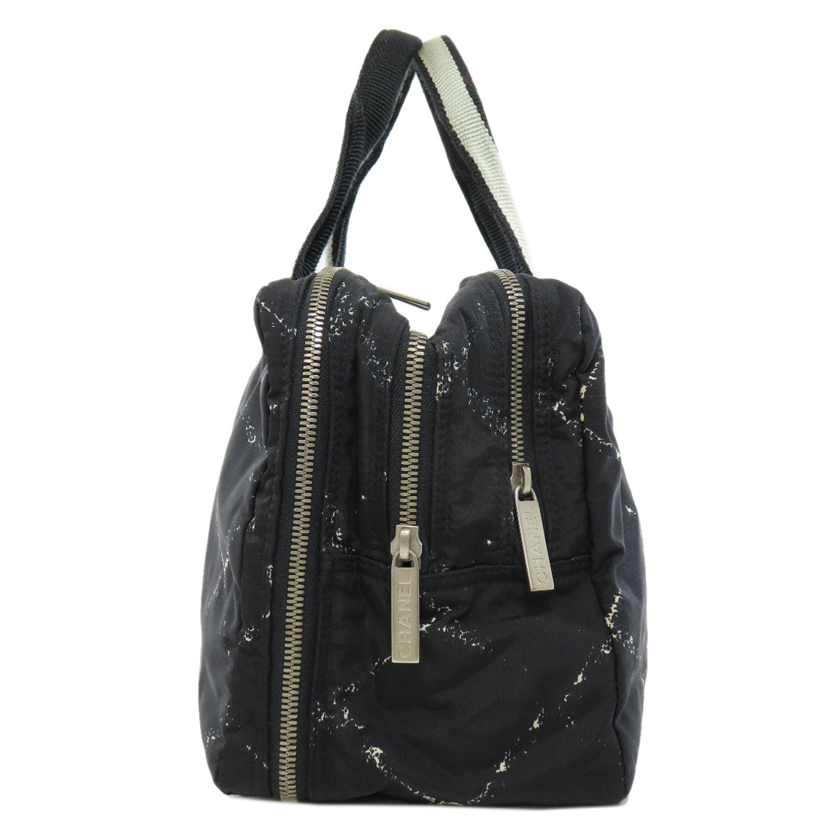 Chanel Nylon line Black Travel Bag 2