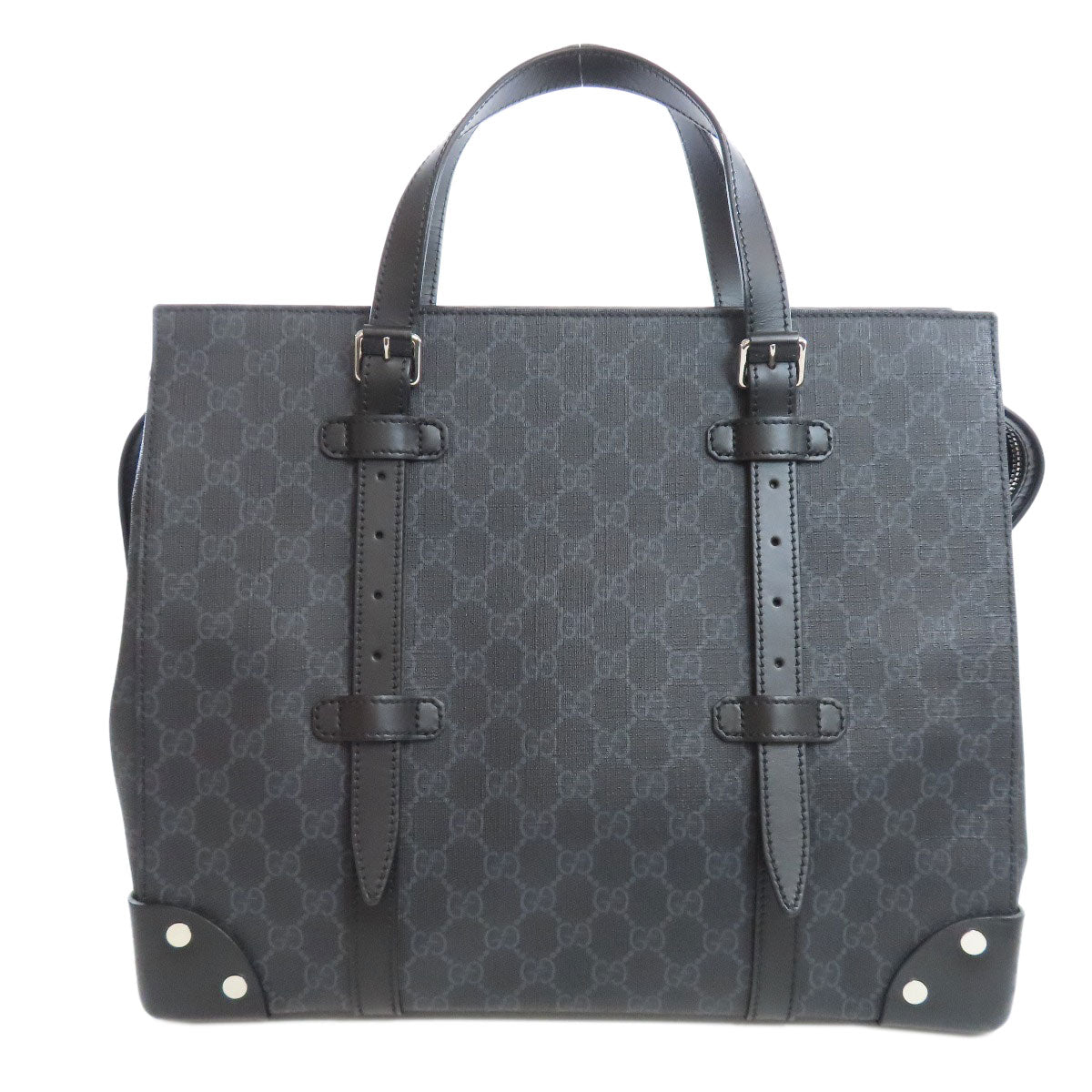 Gucci PVC GG Supreme Black Tote Bag