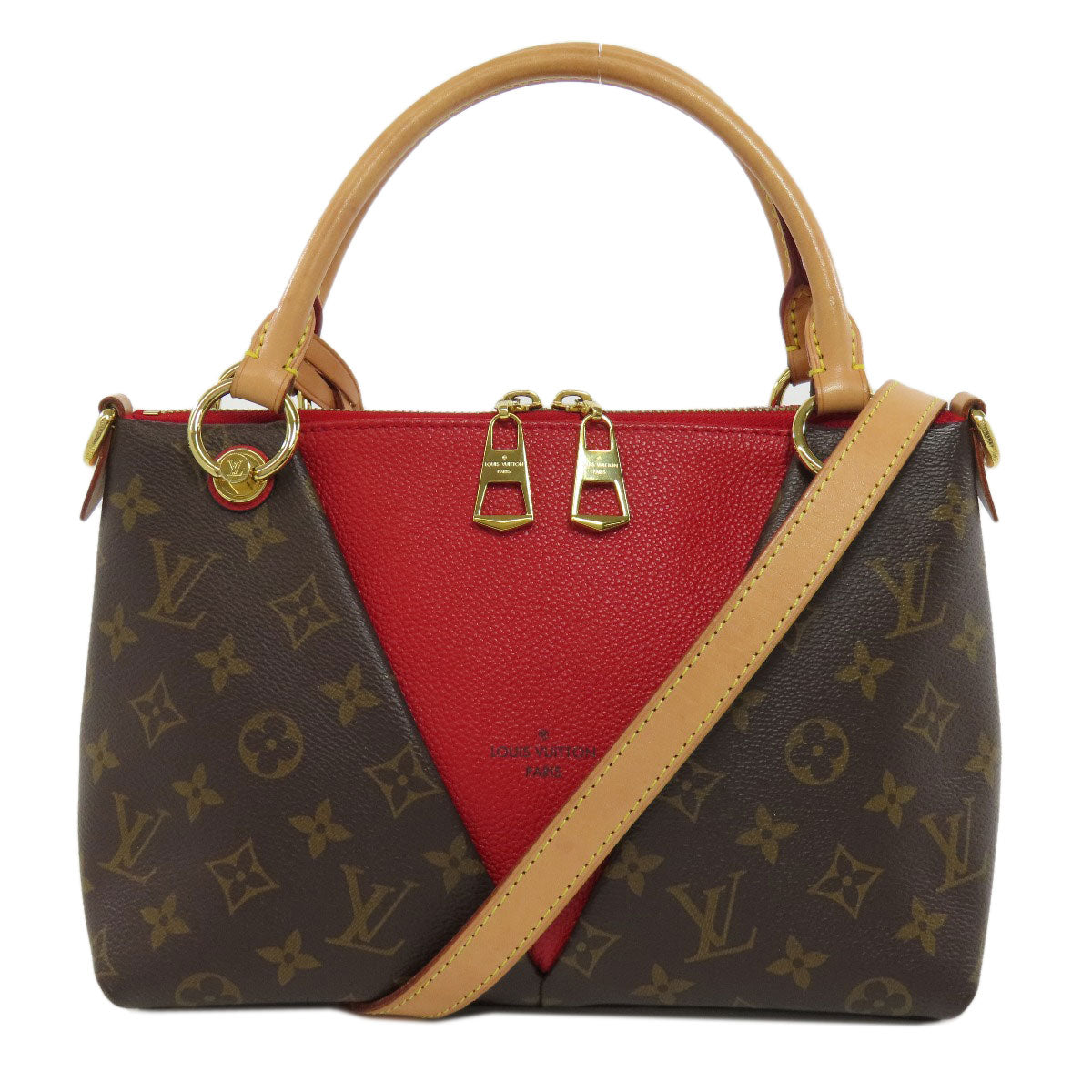 Louis Vuitton M43966 V BB Monogram Canvas Brown Tote Bag