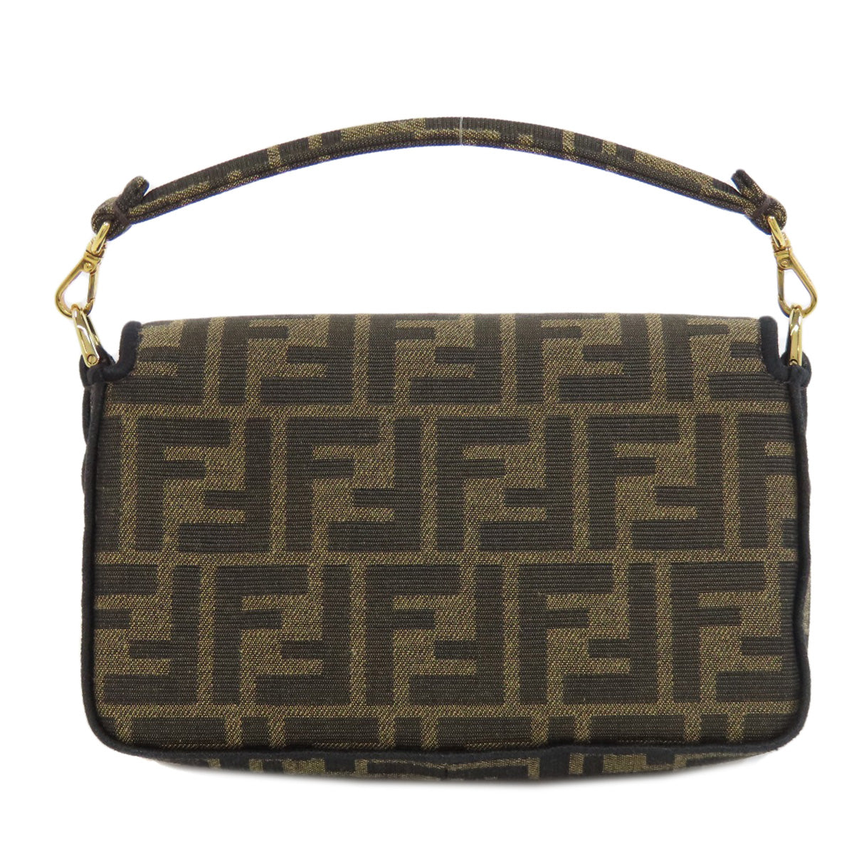 Fendi Shoulder Bag Zucca Pattern 2Way Canvas Brown