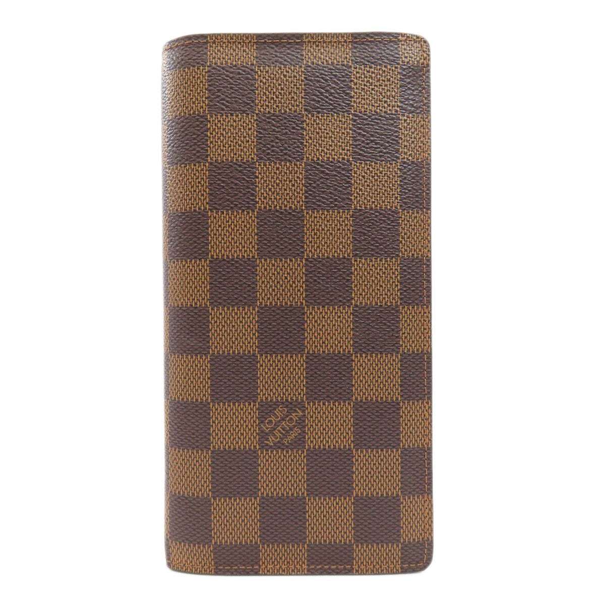 Louis Vuitton Long Purse N60017 Damier Portefeuille Canvas Brown Wallet Case