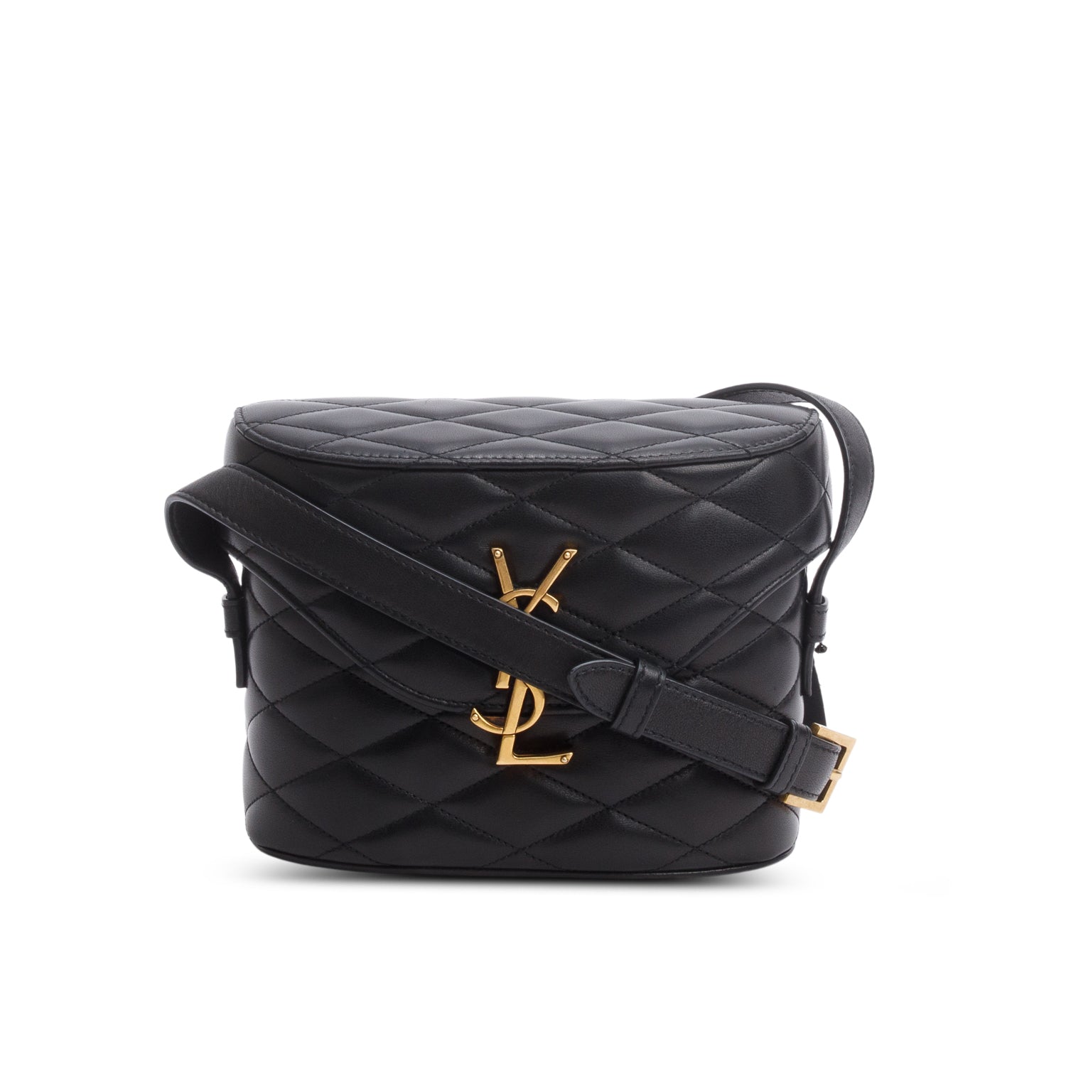 YSL Saint Laurent June Box Crossbody Bag Leather Quilted