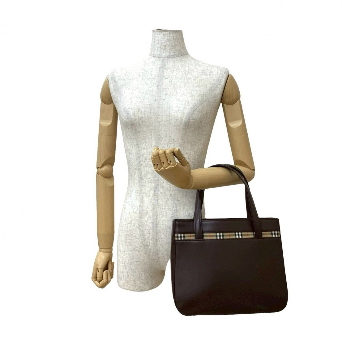 Burberry Leather Brown Travel Bag