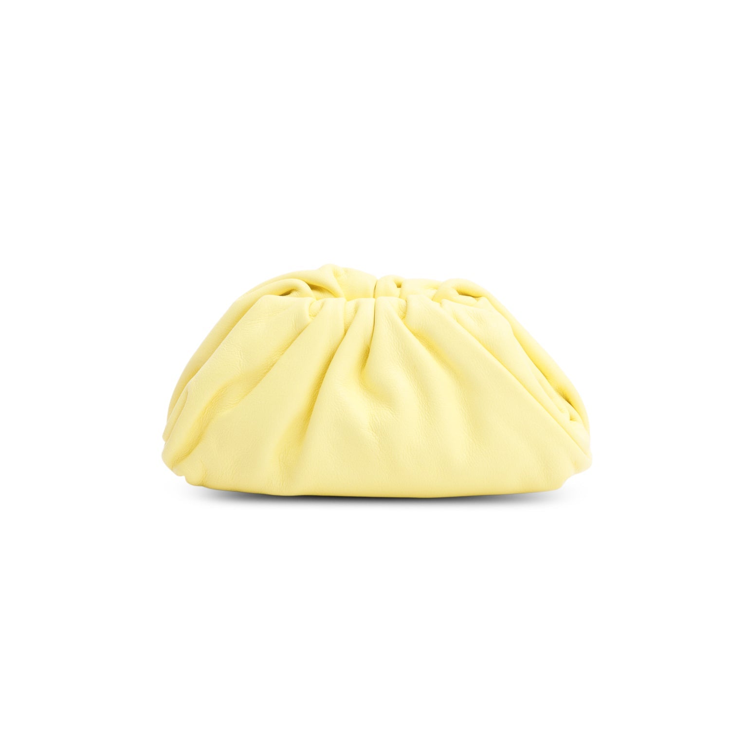 Bottega Veneta Yellow Butter Calfskin The Pouch Travel Bag Leather Mini