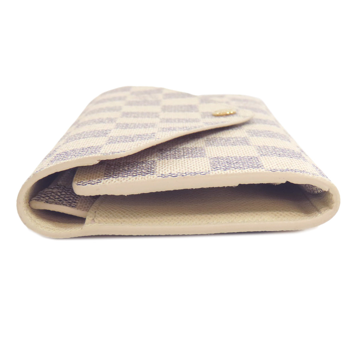 Louis Vuitton Bifold M63020 Damier Portefeuille Josephine Canvas White Wallet Case