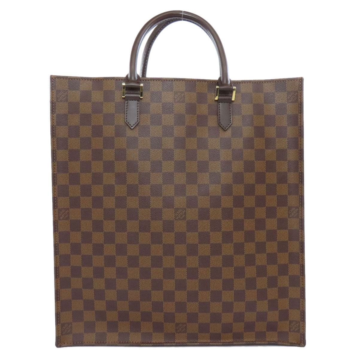 Louis Vuitton N51140 Damier Sac Plat Canvas Brown Handbag