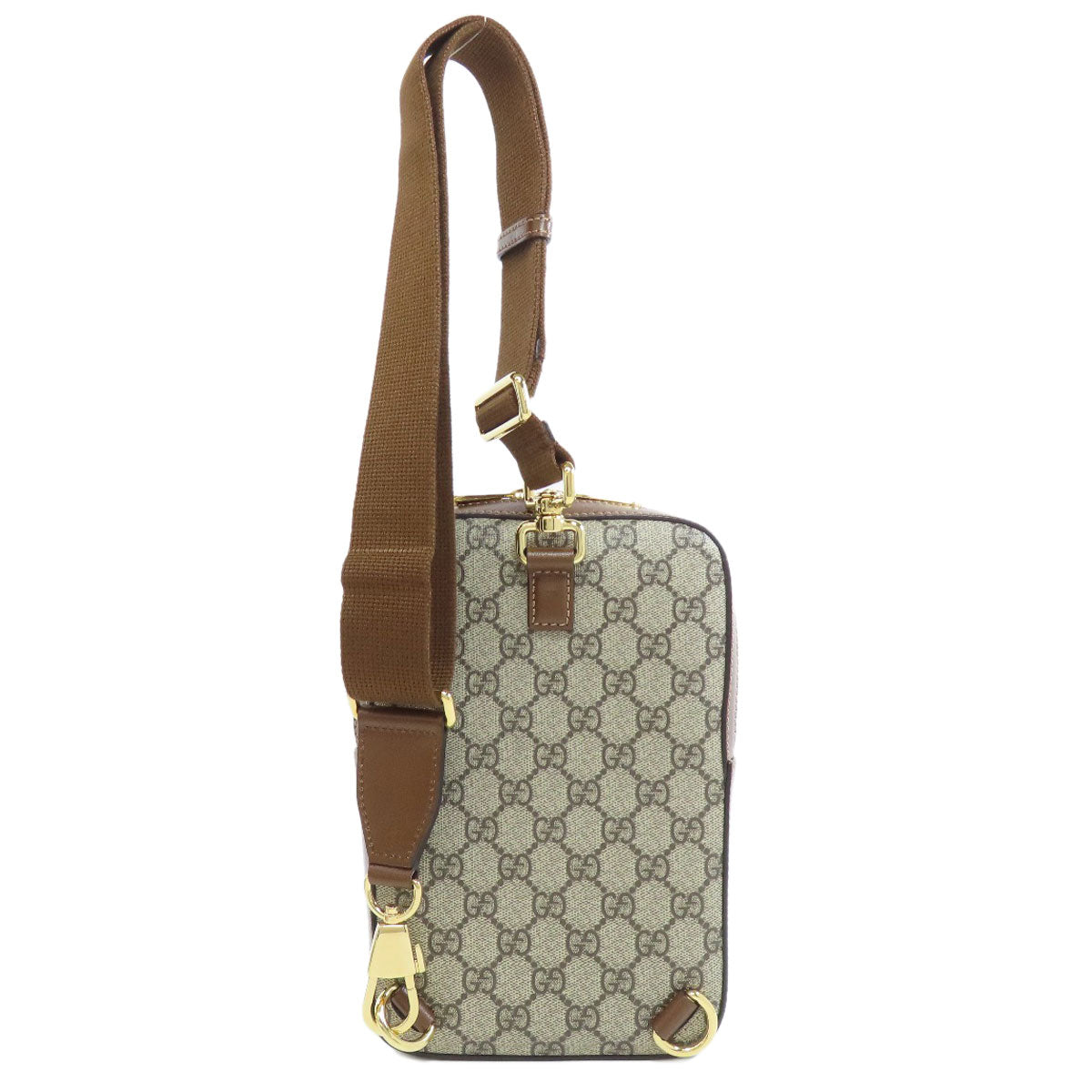Gucci Sling PVC GG Supreme Brown Travel Bag