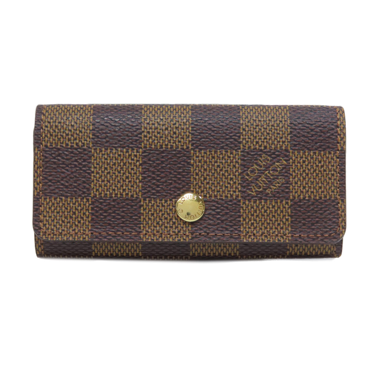 Louis Vuitton Key holder N62631 Damier Canvas Brown Key Chain 4