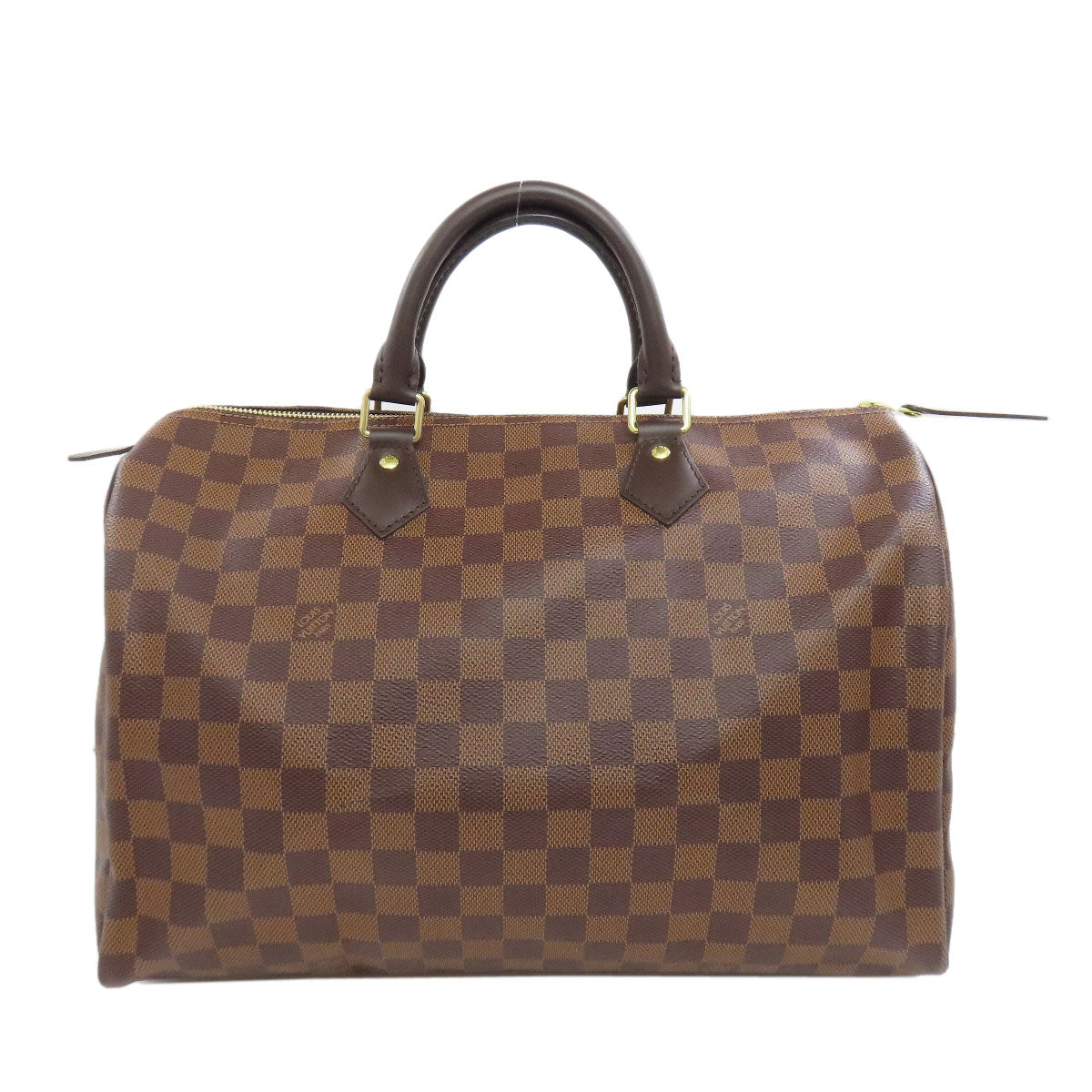 Louis Vuitton Boston Duffel N41363 Damier Speedy Canvas Brown Travel Bag